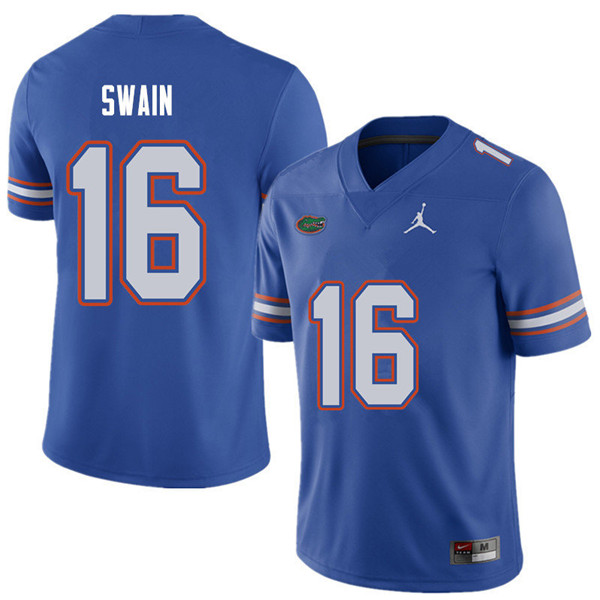 Jordan Brand Men #16 Freddie Swain Florida Gators College Football Jerseys Sale-Royal